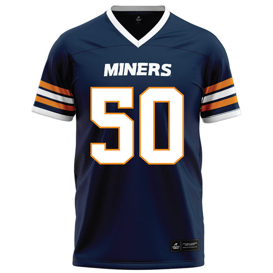 UTEP - NCAA Football : Leander Parrish III - Navy Football Jersey-0