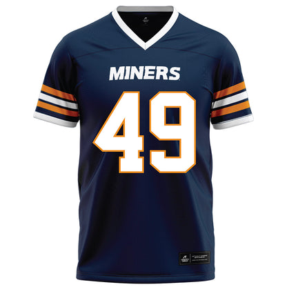 UTEP - NCAA Football : Ian Hall - Navy Football Jersey-0