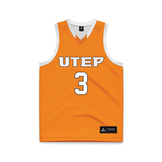 UTEP - Men's Basketball Legends : Randy Culpepper - Orange Basketball Jersey-0