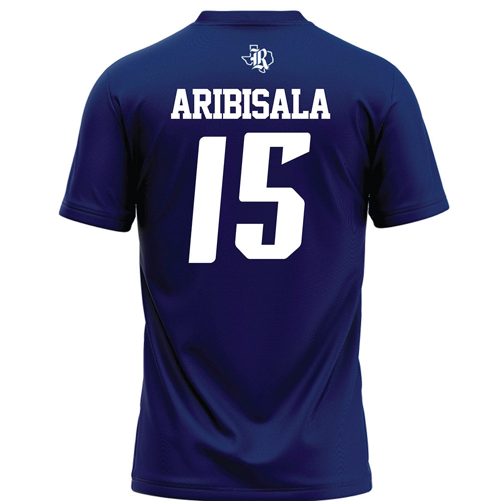 Rice - NCAA Football : Matthew Aribisala - Navy Blue Football Jersey-1