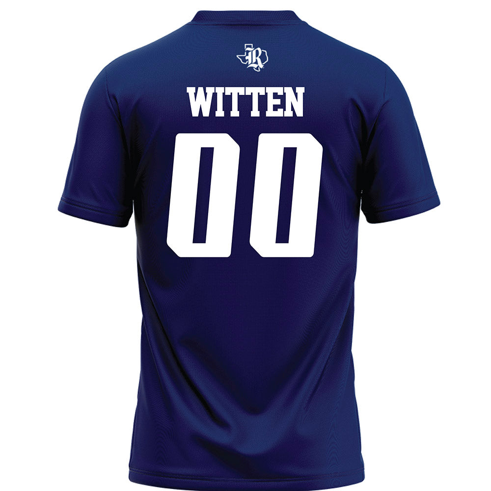 Rice - NCAA Football : CJ Witten - Navy Blue Football Jersey-1