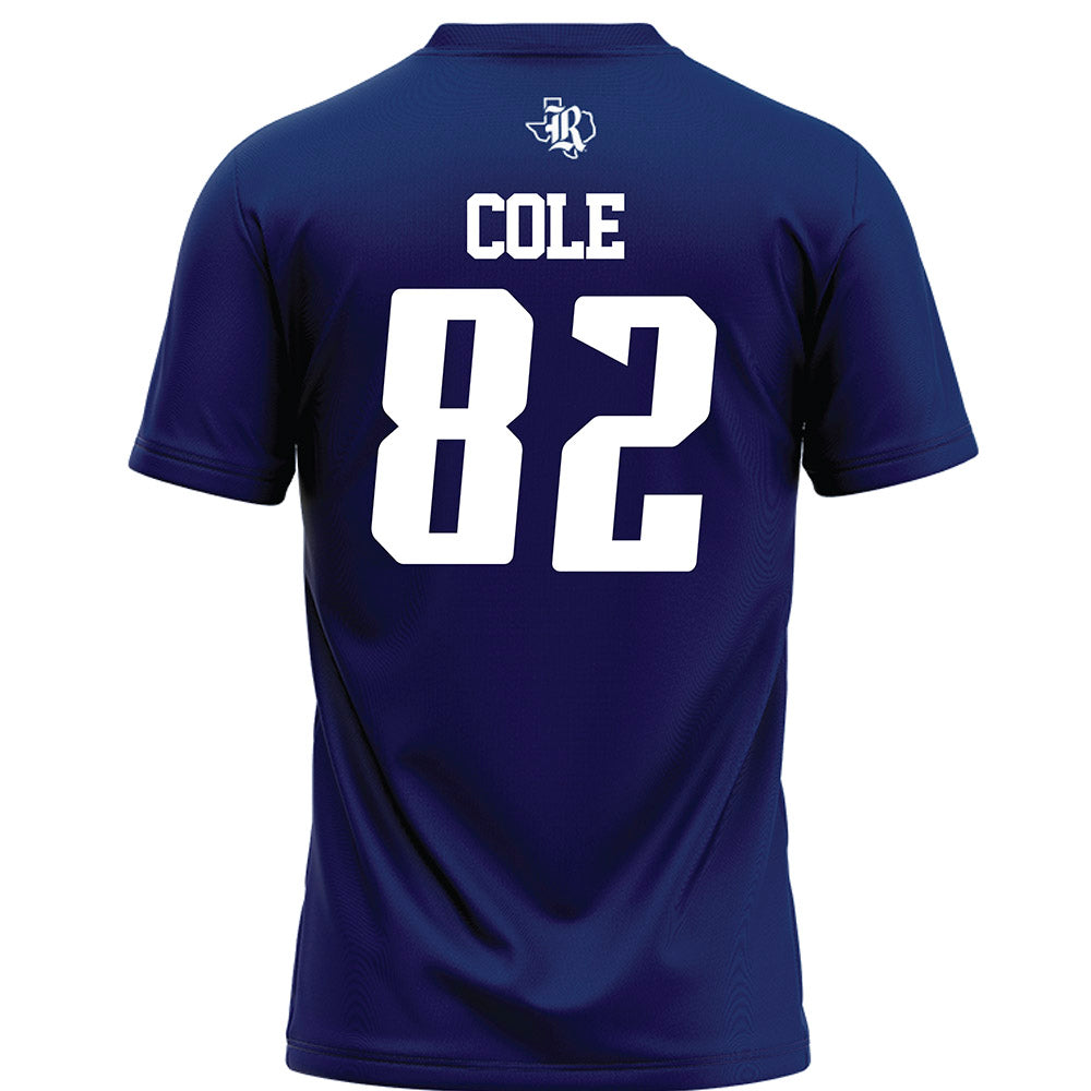 Rice - NCAA Football : Colton Cole - Navy Blue Football Jersey-1