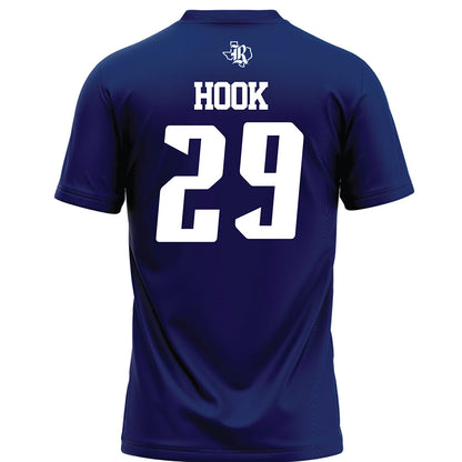 Rice - NCAA Football : Daveon Hook - Navy Blue Football Jersey-1