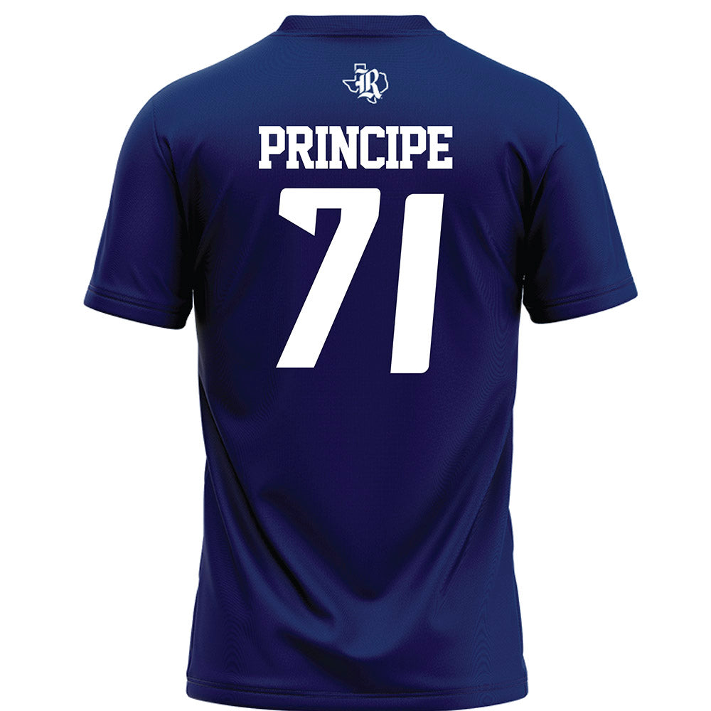 Rice - NCAA Football : Cole Principe - Navy Blue Football Jersey-1