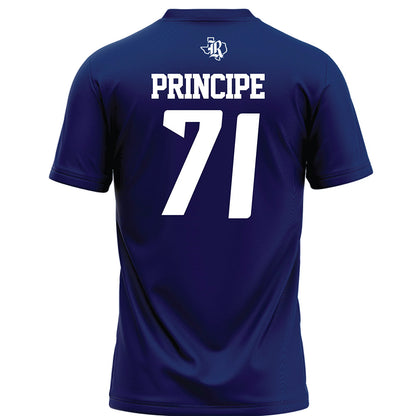 Rice - NCAA Football : Cole Principe - Navy Blue Football Jersey-1