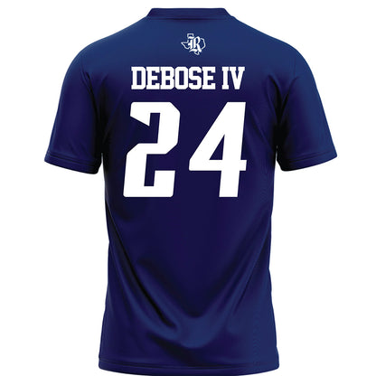 Rice - NCAA Football : Larry DeBose IV - Navy Blue Football Jersey-1