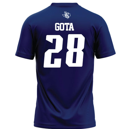 Rice - NCAA Football : Enock Gota - Navy Blue Football Jersey-1