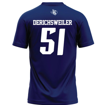 Rice - NCAA Football : Phoenix Derichsweiler - Navy Blue Football Jersey-1