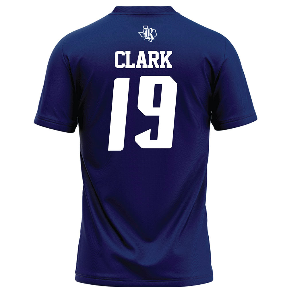 Rice - NCAA Football : Jordan Clark - Navy Blue Football Jersey-1