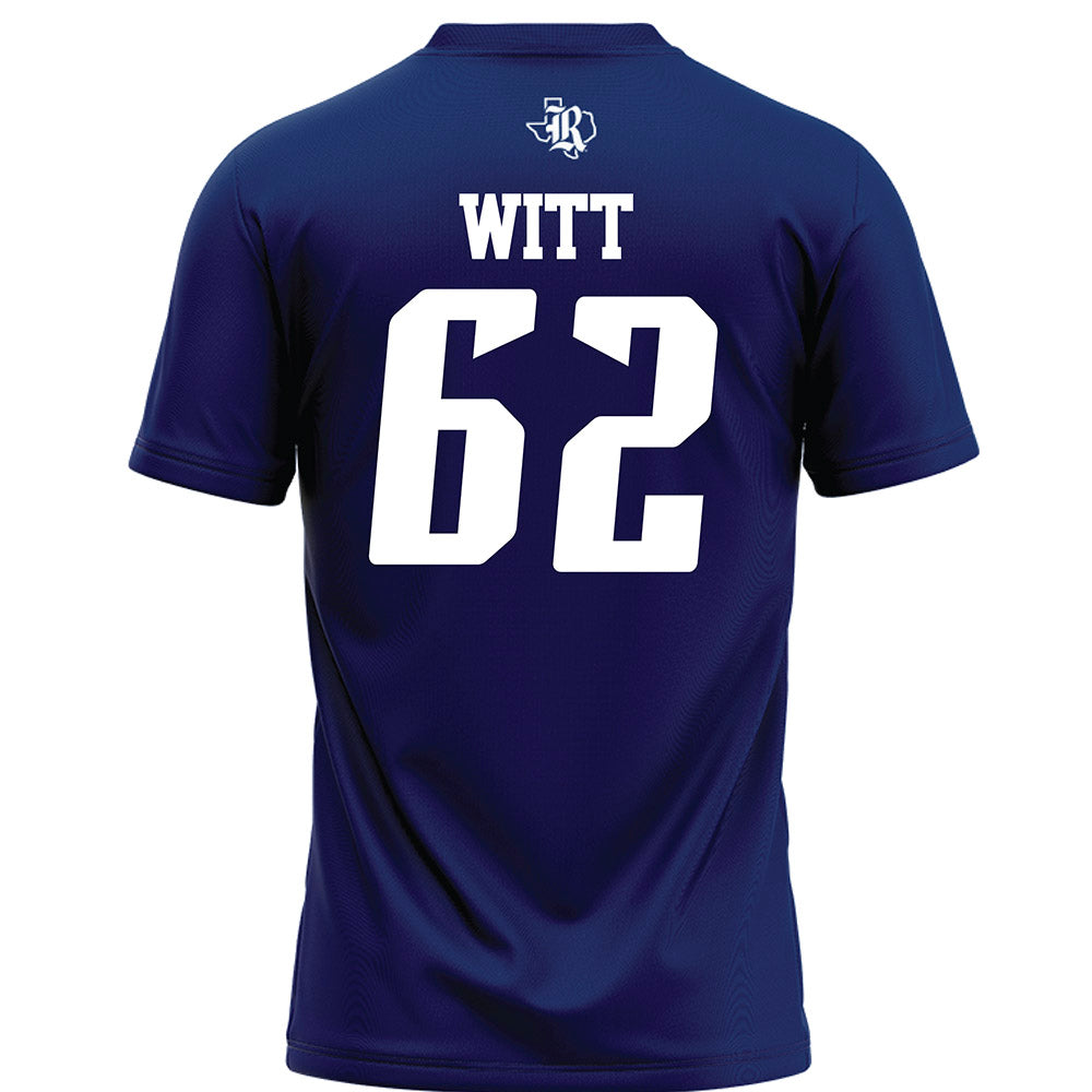 Rice - NCAA Football : Cullen Witt - Navy Blue Football Jersey-1