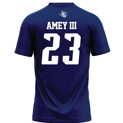 Rice - NCAA Football : Michael Amey III - Navy Blue Football Jersey-1