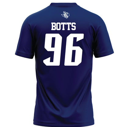Rice - NCAA Football : Dillan Botts - Navy Blue Football Jersey-1