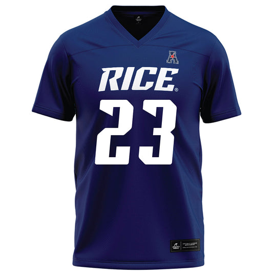 Rice - NCAA Football : Michael Amey III - Navy Blue Football Jersey-0