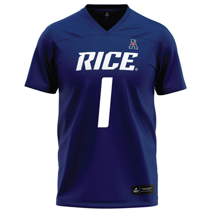 Rice - NCAA Football : Zach Cody - Navy Blue Football Jersey-0