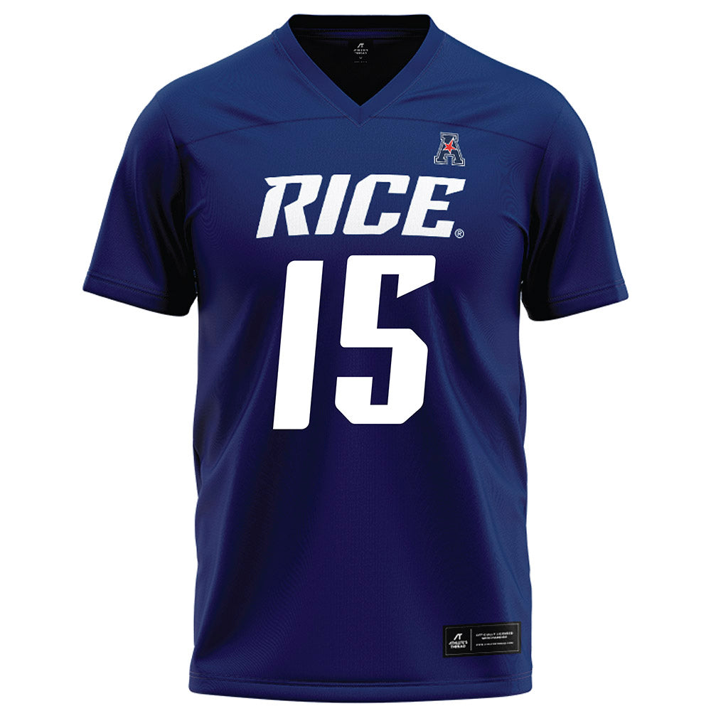 Rice - NCAA Football : Matthew Aribisala - Navy Blue Football Jersey-0