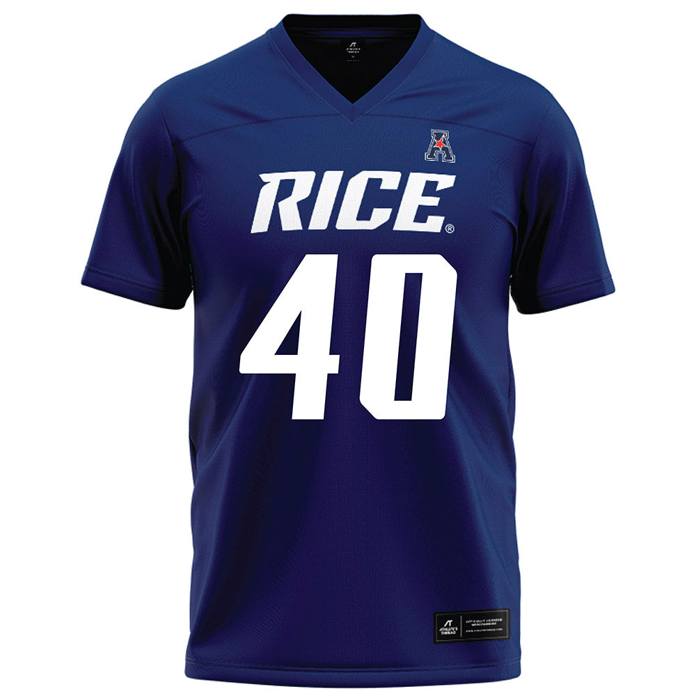 Rice - NCAA Football : Jayden Cupitt - Navy Blue Football Jersey-0