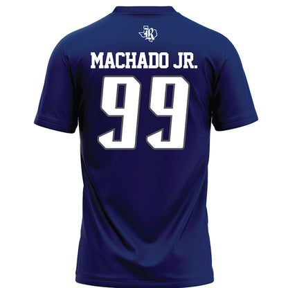 Rice - NCAA Football : Jesus Machado Jr. - Navy Blue Football Jersey-1