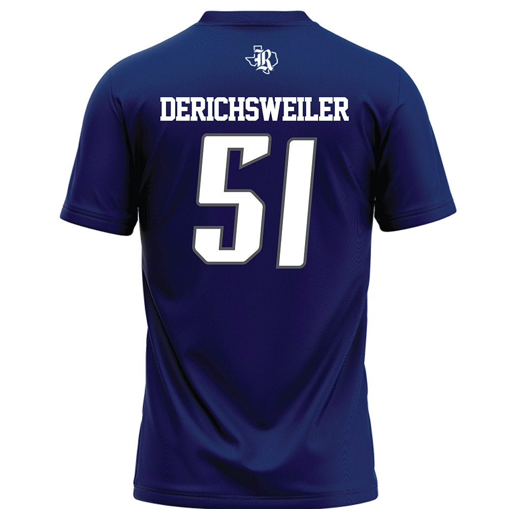 Rice - NCAA Football : Phoenix Derichsweiler - Navy Blue Football Jersey-1