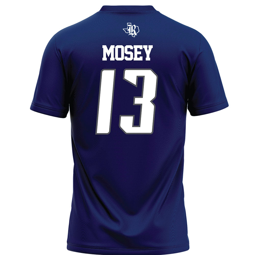 Rice - NCAA Football : Maxwell Mosey - Navy Blue Football Jersey-1