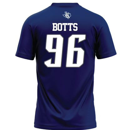 Rice - NCAA Football : Dillan Botts - Navy Blue Football Jersey-1