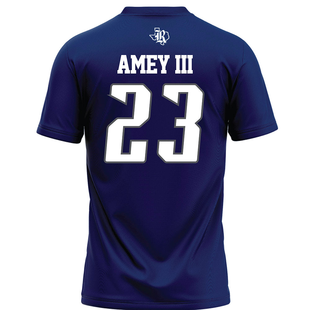 Rice - NCAA Football : Michael Amey III - Navy Blue Football Jersey-1