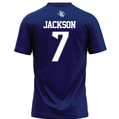 Rice - NCAA Football : Barry Jackson - Navy Blue Football Jersey-1