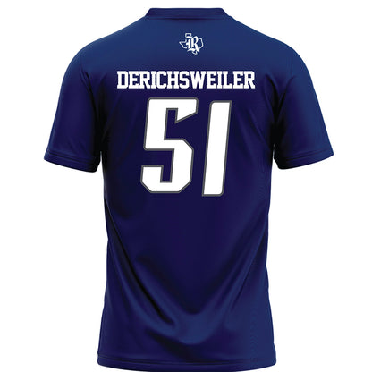 Rice - NCAA Football : Phoenix Derichsweiler - Navy Blue Football Jersey-1
