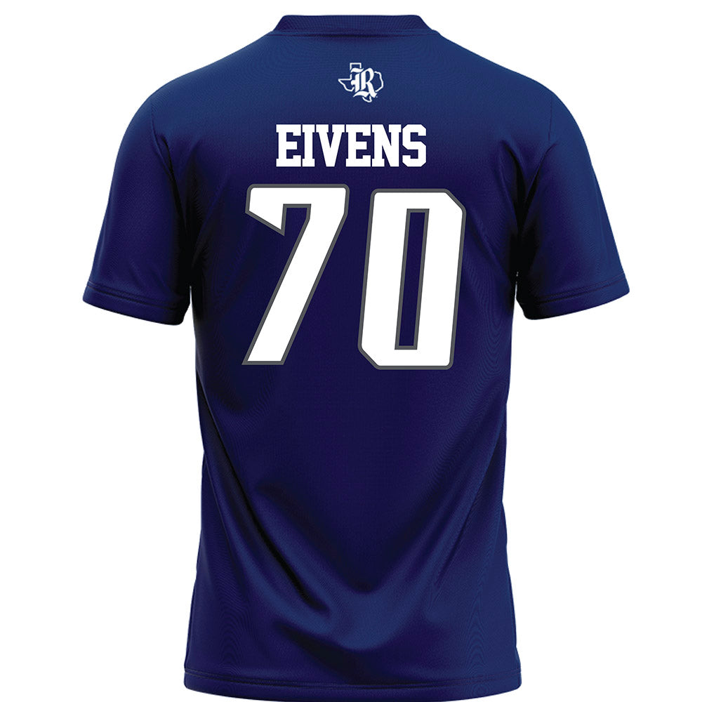Rice - NCAA Football : Bennett Eivens - Navy Blue Football Jersey-1
