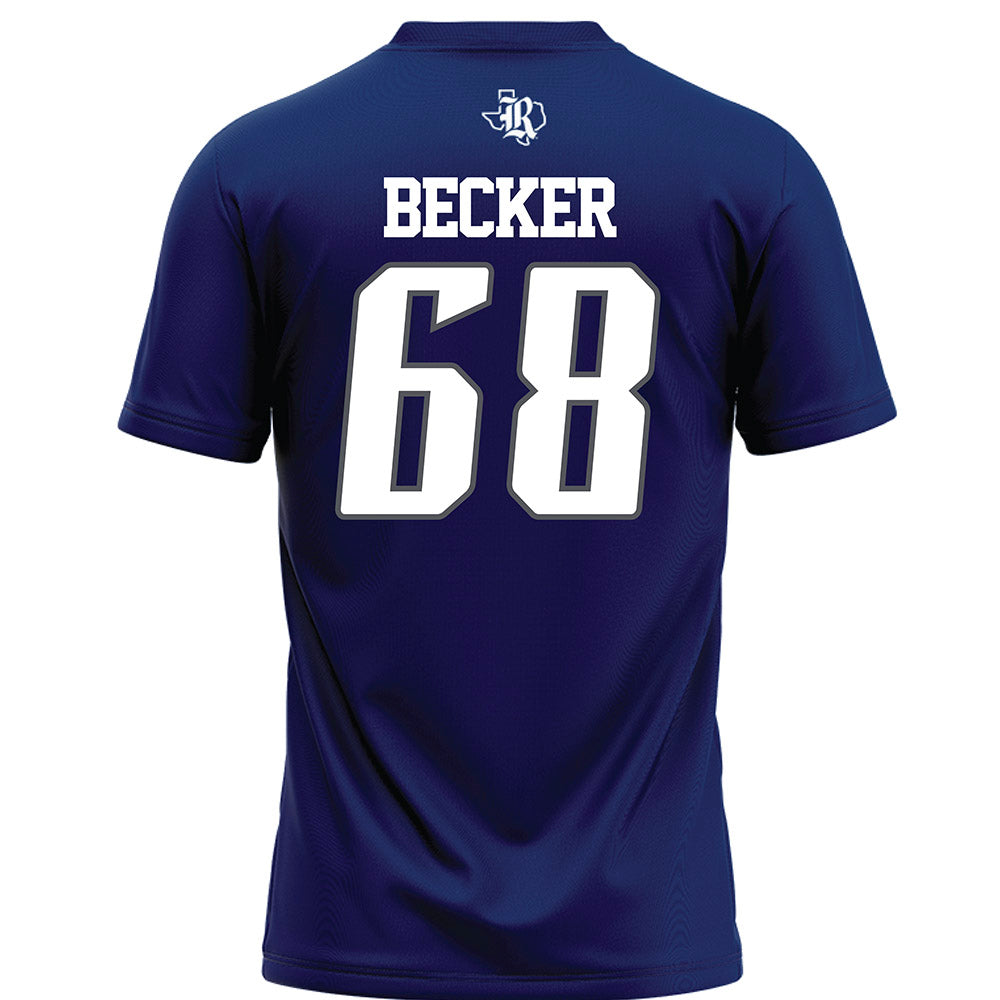 Rice - NCAA Football : Scott Becker - Navy Blue Football Jersey-1