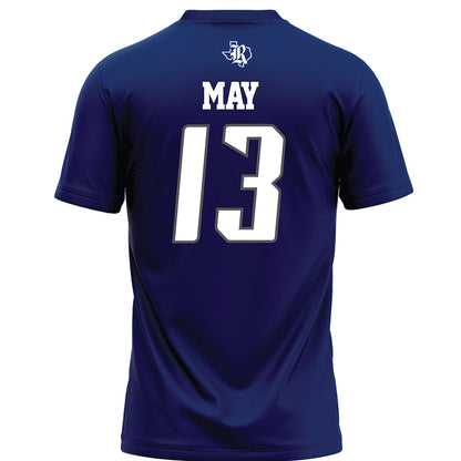 Rice - NCAA Football : Tariq May - Navy Blue Football Jersey-1