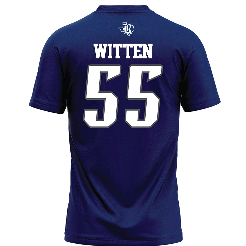 Rice - NCAA Football : CJ Witten - Navy Blue Football Jersey-1