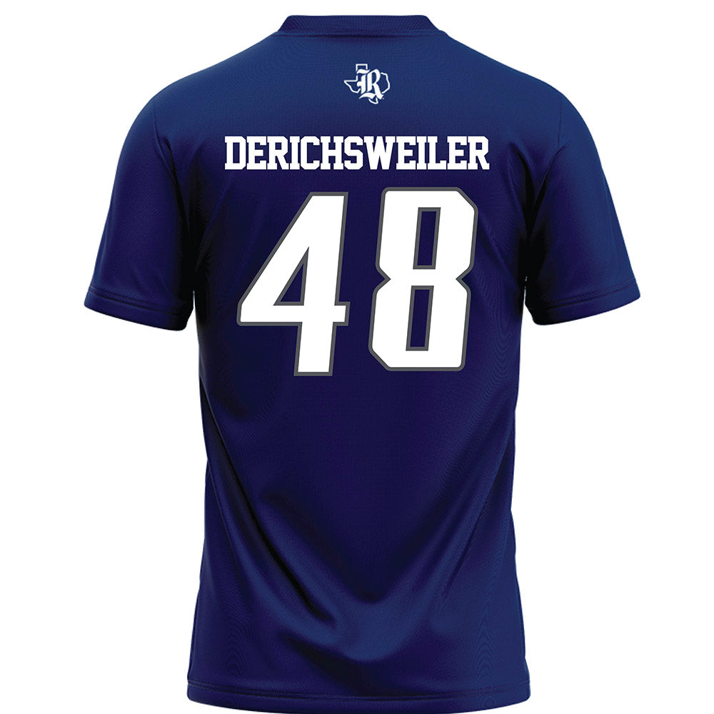 Rice - NCAA Football : Phoenix Derichsweiler - Navy Blue Football Jersey-1