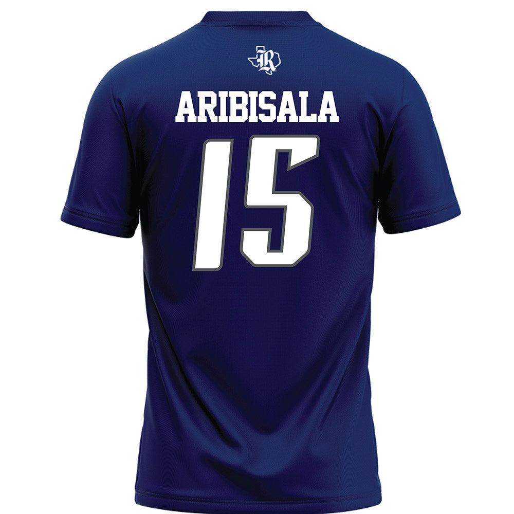 Rice - NCAA Football : Matthew Aribisala - Navy Blue Football Jersey-1