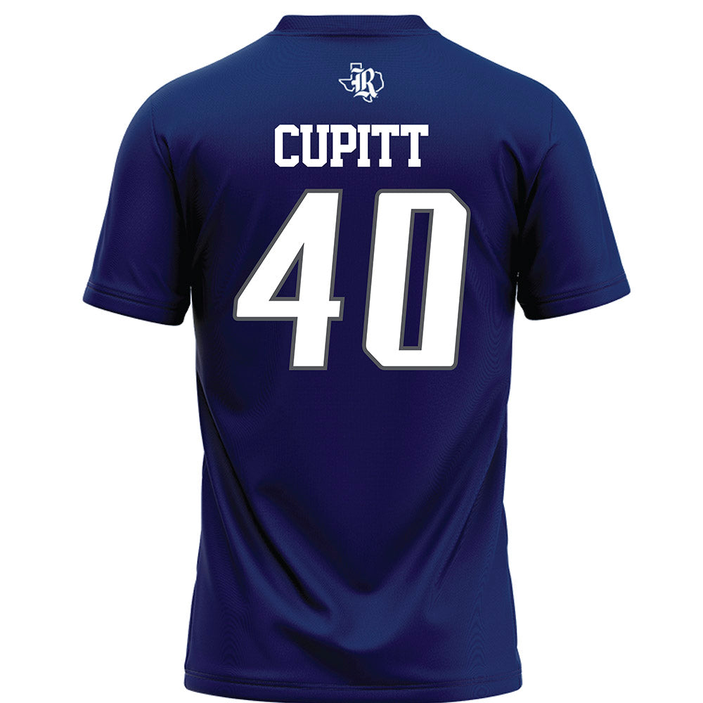 Rice - NCAA Football : Jayden Cupitt - Navy Blue Football Jersey-1