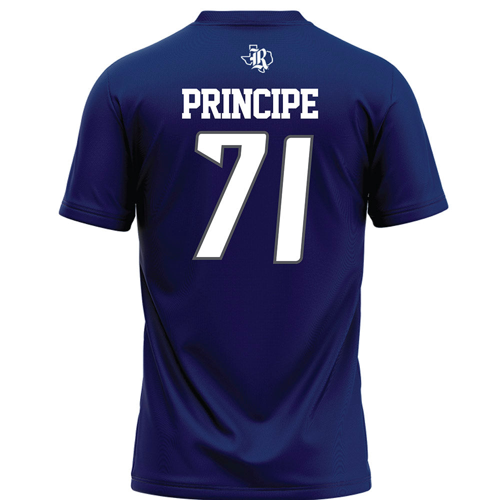 Rice - NCAA Football : Cole Principe - Navy Blue Football Jersey-1