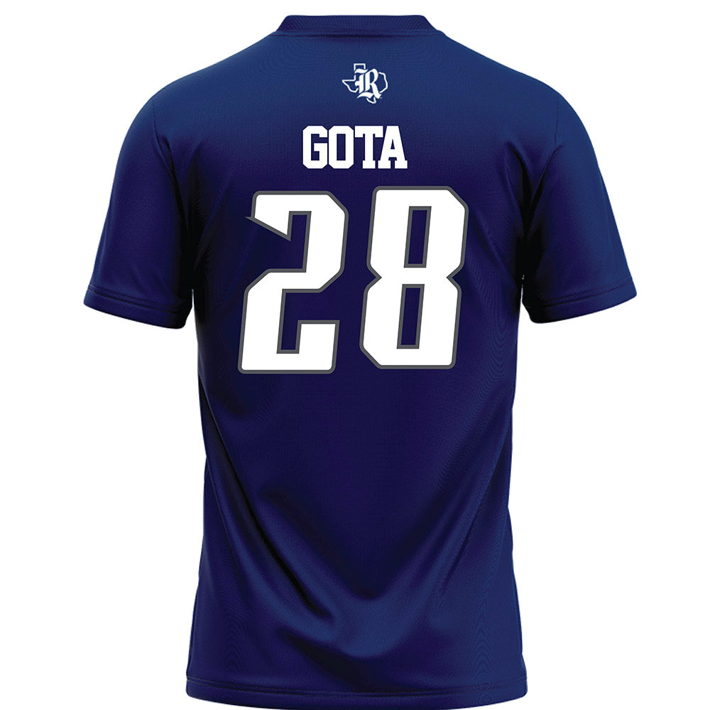 Rice - NCAA Football : Enock Gota - Navy Blue Football Jersey-1