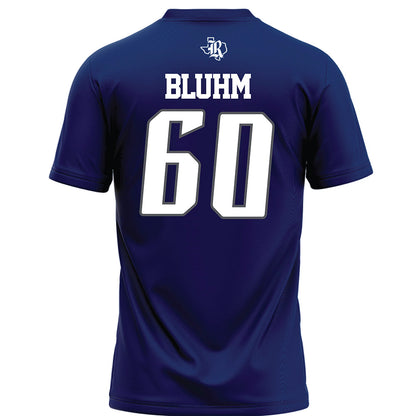 Rice - NCAA Football : Leo Bluhm - Navy Blue Football Jersey-1