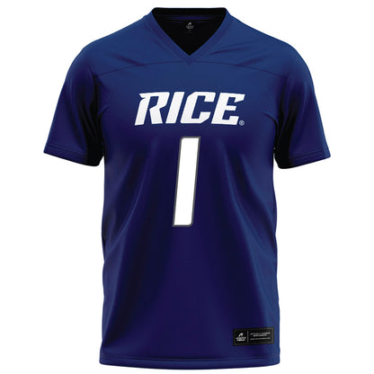 Rice - NCAA Football : Zach Cody - Navy Blue Football Jersey-0