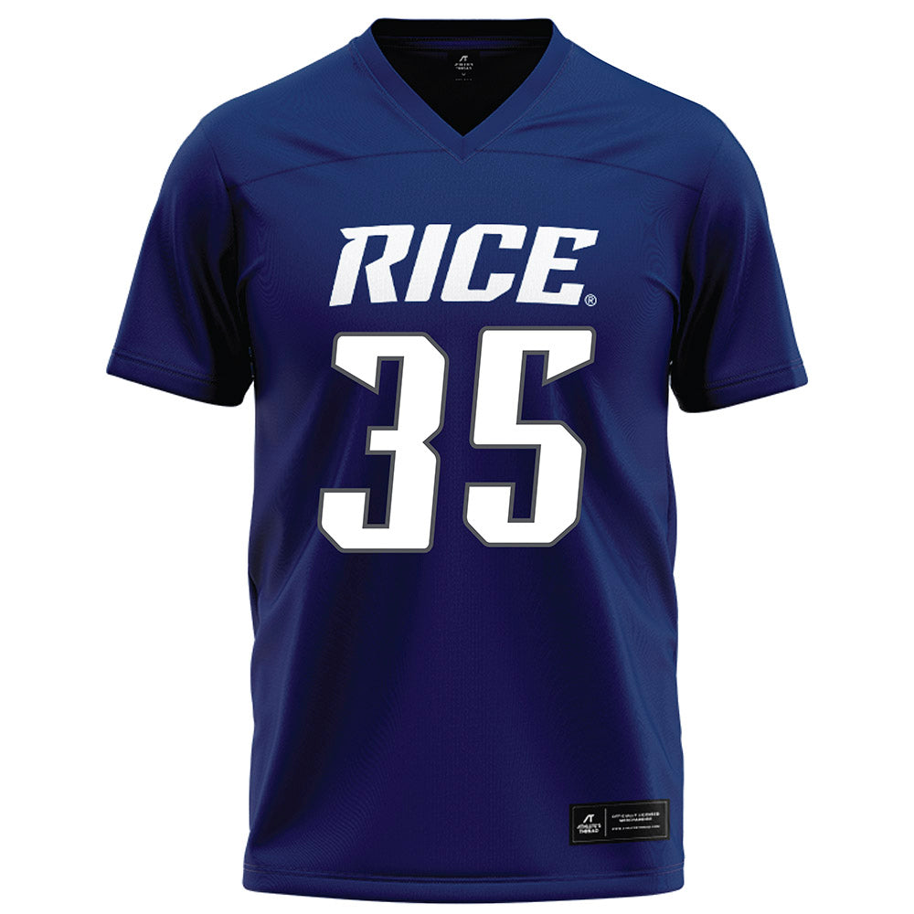 Rice - NCAA Football : Elijah Brown - Navy Blue Football Jersey-0