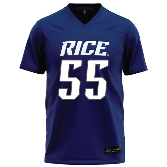 Rice - NCAA Football : CJ Witten - Navy Blue Football Jersey-0
