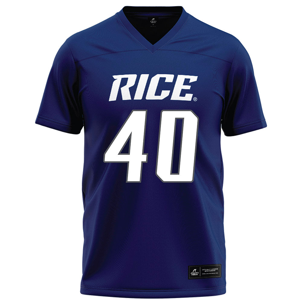 Rice - NCAA Football : Jayden Cupitt - Navy Blue Football Jersey-0
