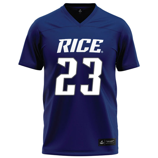 Rice - NCAA Football : Michael Amey III - Navy Blue Football Jersey-0