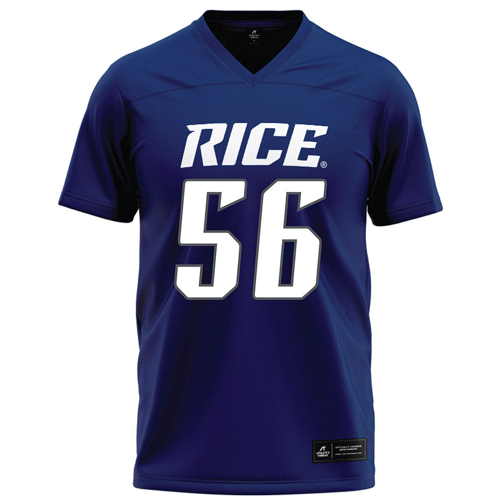 Rice - NCAA Football : Nate Bledsoe - Navy Blue Football Jersey-0