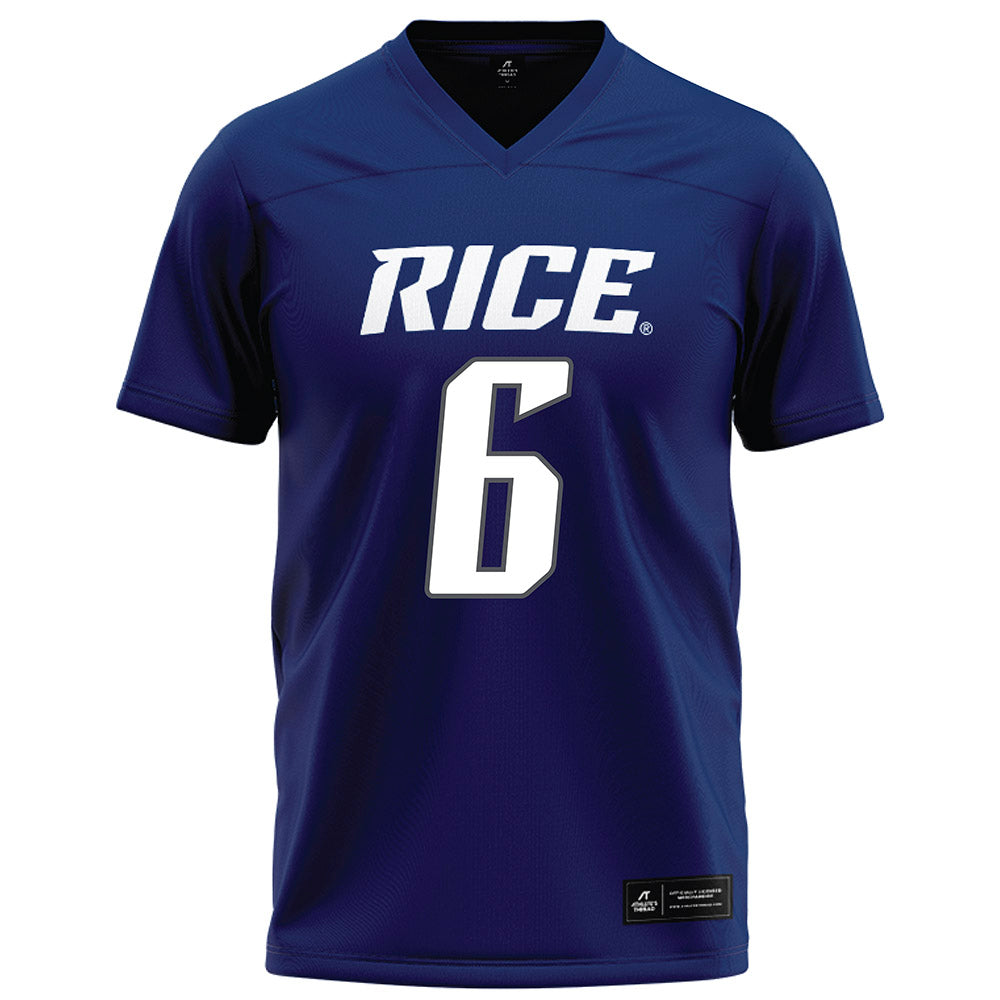 Rice - NCAA Football : Dylan Stephens - Navy Blue Football Jersey-0