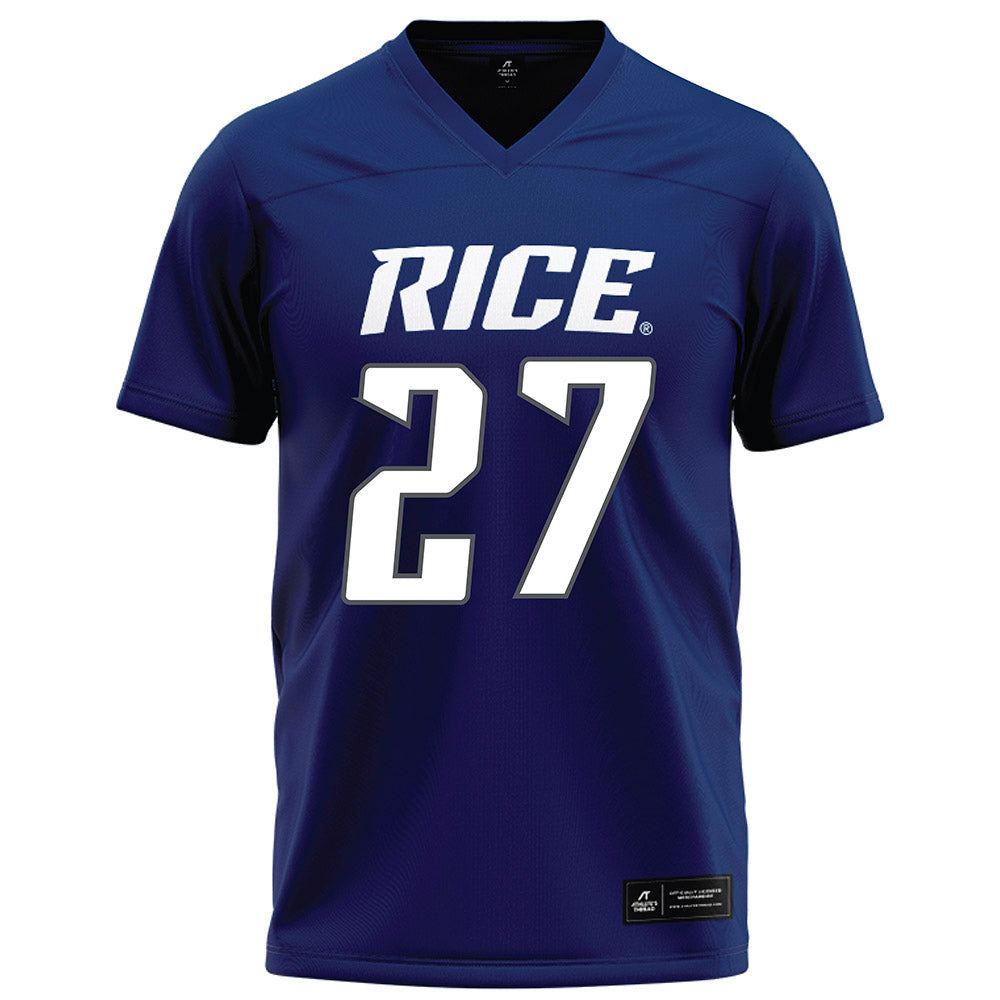 Rice - NCAA Football : Dionne Sims - Navy Blue Football Jersey-0