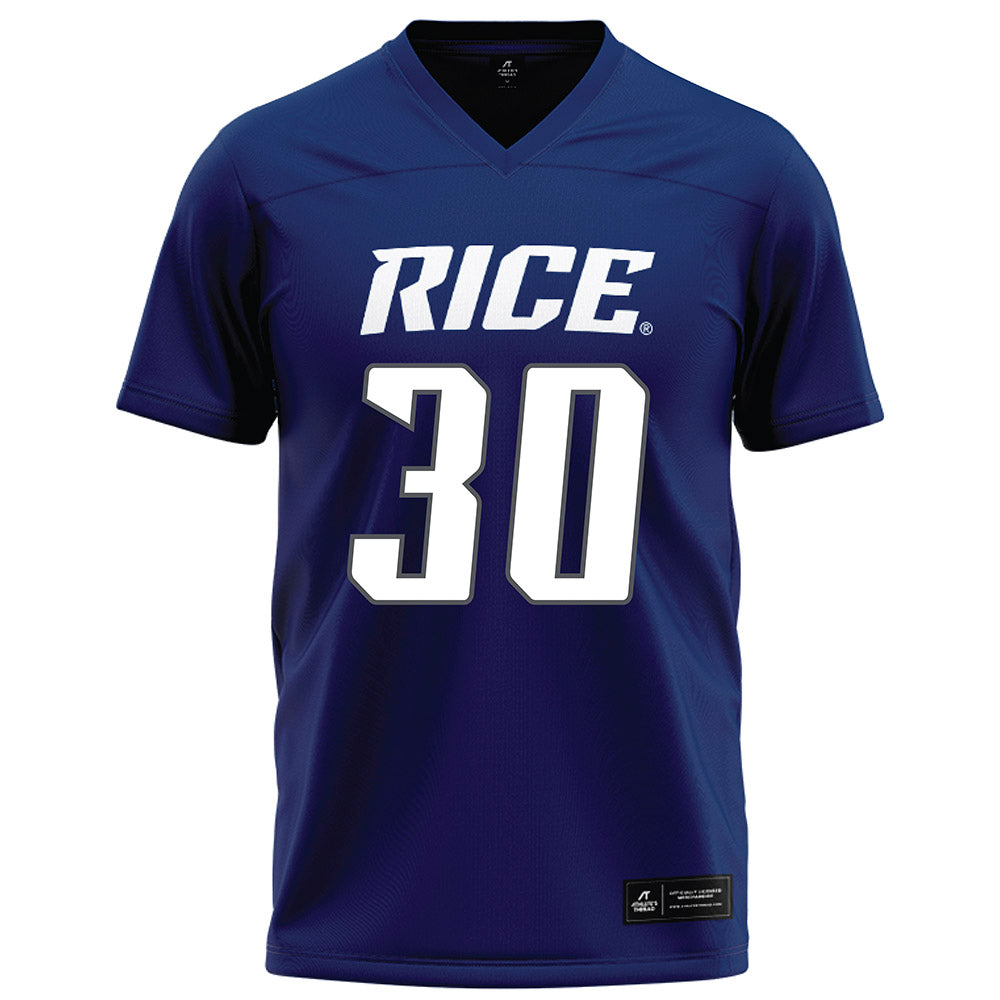 Rice - NCAA Football : Carson Morgan - Navy Blue Football Jersey-0