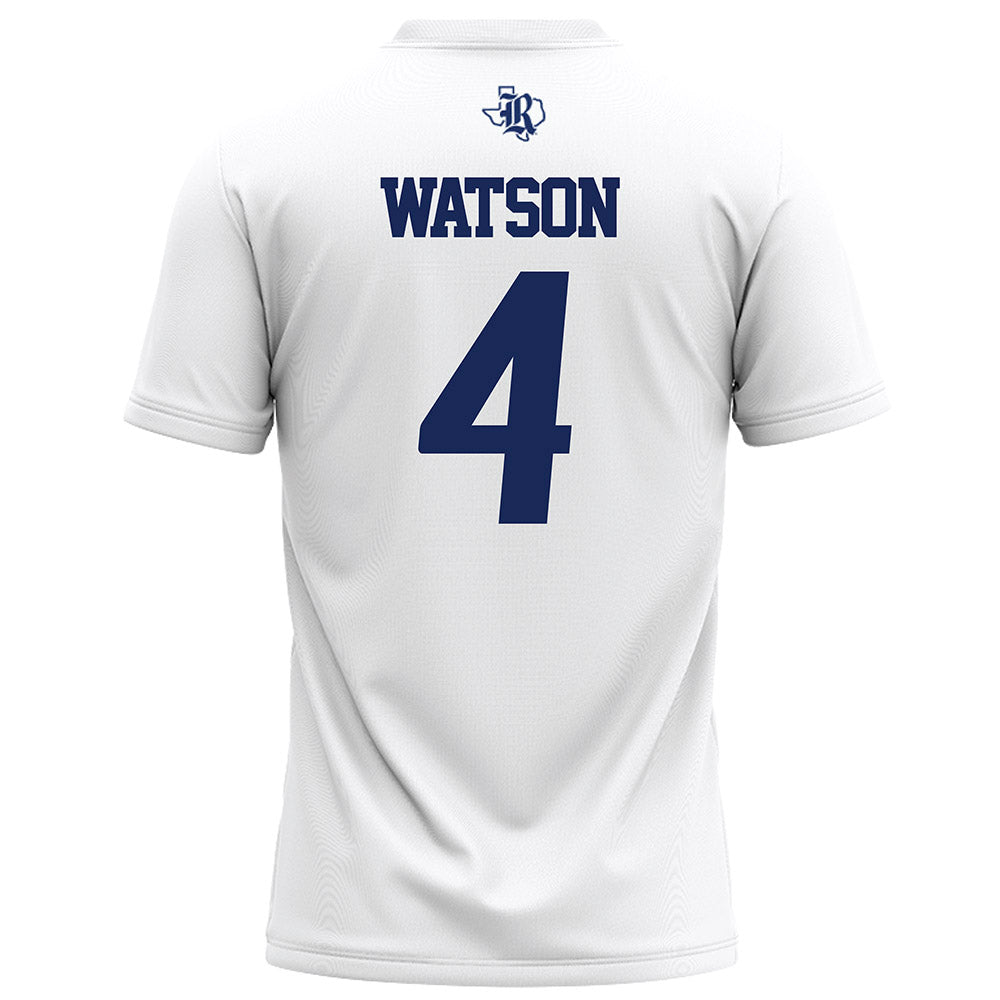 Rice - NCAA Football : Tariq Watson - White Football Jersey-1