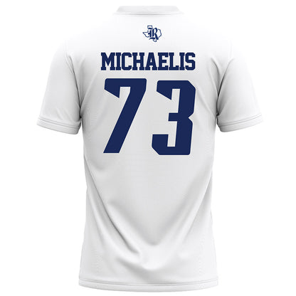 Rice - NCAA Football : Justin Michaelis - White Football Jersey-1