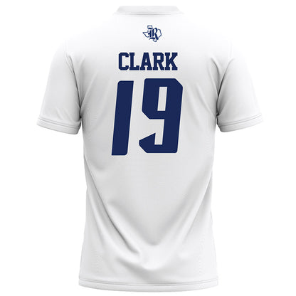 Rice - NCAA Football : Jordan Clark - White Football Jersey-1