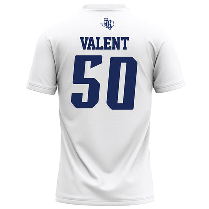 Rice - NCAA Football : Patrick Valent - White Football Jersey-1